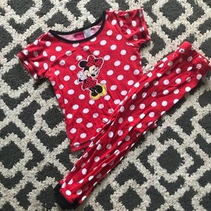 Minnie Mouse Disney pajamas size 6